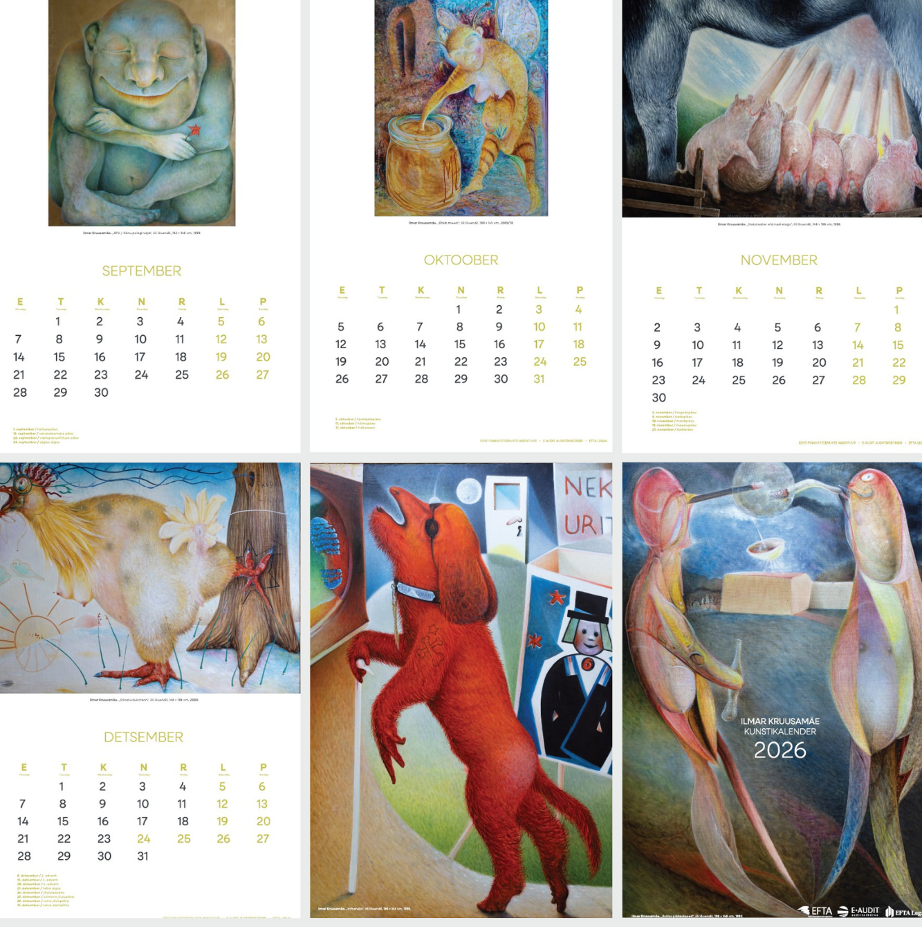Ilmar Kruusamäe seinakalender 2026